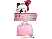 Chi Limited Edition Pink lace Hair Dryer Iron Comb Pro Purple Ceramic Diffuser NEW