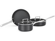 KitchenAid Hard Anodized Nonstick 5 Piece Cookware Pots Pans Set KCH2S5BKM