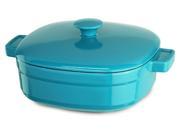 KitchenAid Cast Iron Streamline Cookware KCLI40CRCC Curacao Blue 4 Qt Casserole