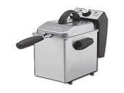 Waring Pro DF55 Professional Mini 1 2 7 Pound Capacity Stainless Steel Deep Fryer