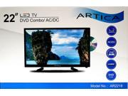 ARTICA AR2218 22 inch Led TV with DVD player HD Combo Digital Analog AC DC 12V