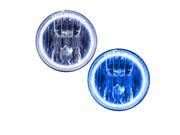 ORACLE Dodge 06 10 Charger Blue White LED Dual Color Bright Angel Eyes Demon HALO Head Light Bulbs Kit DRL