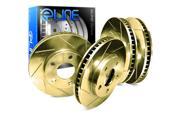 [FRONT REAR] ELINE Gold Edition Slotted Brake ROTORS DISC CGS.66082.01