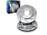 Brake Rotors 2 FRONT ELINE CROSS DRILLED PERFORMANCE DISC RS53175