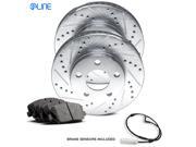 1991 1992 1993 BMW M5 Rear eLine Drilled Slotted Brake Disc Rotors & Ceramic Pads 1991 1992 1993 BMW M5 Rear eLine Drilled Slotted Brake Disc Rotors & Ceramic Pads