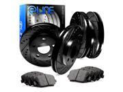 Full Kit Black Drilled Slotted Brake Rotors & Ceramic Brake Pads F-150,Mark LT Full Kit Black Drilled Slotted Brake Rotors & Ceramic Brake Pads F-150,Mark LT