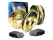 2002 2003 Subaru Impreza Full Kit Gold Slotted Brake Disc Rotors & Ceramic Pads 2002 2003 Subaru Impreza Full Kit Gold Slotted Brake Disc Rotors & Ceramic Pads