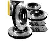 R1 Concepts CPDS11130 Premier Series Drilled And Slotted Rotors And Ceramic Pads Kit - Front and Rear R1 Concepts CPDS11130 Premier Series Drilled And Slotted Rotors And Ceramic Pads Kit - Front and Rear
