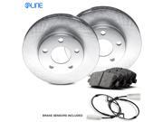2003 Cadillac Seville Rear eLine Plain Brake Disc Rotors & Ceramic Pads 2003 Cadillac Seville Rear eLine Plain Brake Disc Rotors & Ceramic Pads
