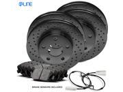 Full Kit Black Cross-Drilled Brake Rotors & Ceramic Brake Pads 335i xDrive,335xi Full Kit Black Cross-Drilled Brake Rotors & Ceramic Brake Pads 335i xDrive,335xi