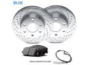 2003 2004 2005 2006 2007 2008 BMW Z4 Front eLine Drilled Brake Disc Rotors & Ceramic Brake Pads 2003 2004 2005 2006 2007 2008 BMW Z4 Front eLine Drilled Brake Disc Rotors & Ceramic Brake Pads