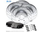 Front and Rear eLine Drilled Slotted Brake Rotors & Ceramic Brake Pads C230,C280 Front and Rear eLine Drilled Slotted Brake Rotors & Ceramic Brake Pads C230,C280