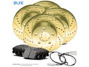 1989 1990 1991 1992 1993 1994 Porsche 911 Full Kit Gold Drilled Slotted Brake Rotors & Ceramic Pads 1989 1990 1991 1992 1993 1994 Porsche 911 Full Kit Gold Drilled Slotted Brake Rotors & Ceramic Pads