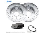 2001 2002 2003 2004 2005 2006 BMW M3 Front eLine Drilled Brake Disc Rotors & Ceramic Brake Pads 2001 2002 2003 2004 2005 2006 BMW M3 Front eLine Drilled Brake Disc Rotors & Ceramic Brake Pads