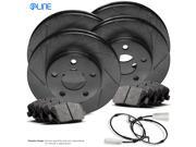 1991 1992 1993 BMW M5 Full Kit Black Slotted Brake Disc Rotors & Ceramic Brake Pads 1991 1992 1993 BMW M5 Full Kit Black Slotted Brake Disc Rotors & Ceramic Brake Pads