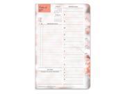 Classic Blooms Ring bound Daily Planner Refill Oct 2013 Sep 2014