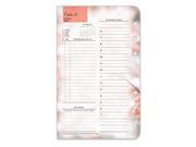 Compact Blooms Ring bound Daily Planner Refill Oct 2013 Sep 2014