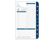 Compact Monticello One Page Per Day Ring bound Planner Refill Jan 2014 Dec 2014