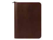 Classic FranklinCovey Basics Unstructured Leather Binder Brown