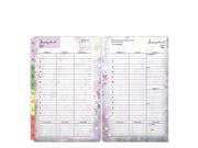 Compact Blooms Ring bound Weekly Planner Jan 2016 Dec 2016