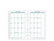 Compact Original Two Page Monthly Calendar Tabs Jan 2016 Dec 2016