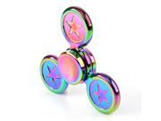 Star Pattern Fidget Spinner Toy Stress Reducer Anti-Anxiety Toy for Children and Adults, 4 Minutes Rotation Time, Small Steel Beads Bearing + Zinc Alloy Materia