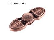 KASFLY Retro Zinc Alloy Fidget Spinner Toy Stress Reducer Anti-Anxiety Toy for Children and Adults, 3.5 Minutes Rotation Time, Ceramic Beads Bearing, Two Leaves
