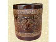 Handcrafted Bamboo Pen and Brush Cup