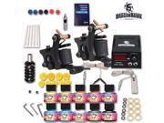 Complete Tattoo Kit 2 Machine Guns USA Color inks Power Supply Needles D175GD 11