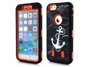 For iPhone 6 4.7 Triple Layer Plus Rugged Rubber Hybrid Hard Case Cover Anchor