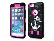For iPhone 6 4.7 Triple Layer Plus Rugged Rubber Hybrid Hard Case Cover Anchor