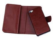 PU Leather Women Men Handbag Card Wallet Clutch Phone Case For iPhone 5s