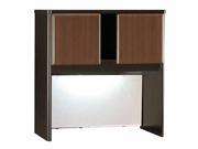 Desk Hutch w Back Panel and Cabinets Series A