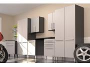 Eight Pc Cabinet Kit w Base Cabinets, Tall Cabinets, Wall Cabinets & Work Surface Eight Pc Cabinet Kit w Base Cabinets, Tall Cabinets, Wall Cabinets & Work Surface