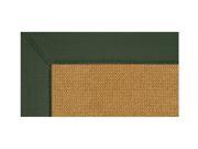 8 ft. x 5 ft. Athena Rug in Cork with Green Border