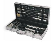 15 Pc Aluminum BBQ Tool Set with Case