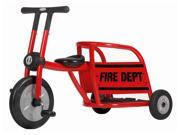Red Tricycle w Fire Truck Extension Behind Seat
