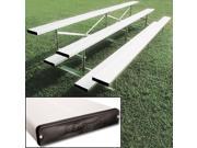 Aluminum Bleachers with Double Footboard 27 Foot 54 Seat