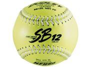 Softball Fastpitch NFHS Approved Yellow 12 Inch 1 Dozen
