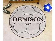 Officially Licensed Soccer Ball Rug w Denison University Logo