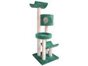 4 Tier Cat Condo Sisal Tree w Perches and Bed Brown