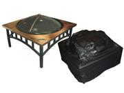Outdoor Fire Pit Table Vinyl Cover