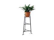 3 Tier Plant Stand with 2 Shelves in Hammered Steel