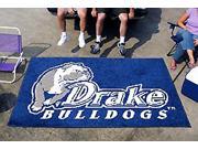 Ulti Mat Floor Mat w Official Drake Bulldogs Logo In Team Colors