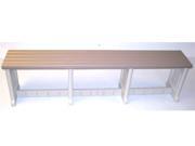 74 inch Resin Patio Bench Taupe