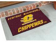 Central Michigan Chippewas Floor Mat w Maroon and Gold Colors