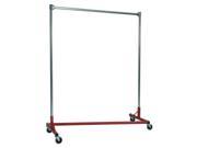 Heavy Duty 5 ft. Z Rack Garment Rack w 60 in. Uprights in Red