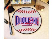 Duquesne University Dukes Baseball Floor Mat w Blue and Red School Colors
