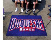 NCAA Duquesne University Dukes Tailgating Mat w Soft Blue and Red Carpet
