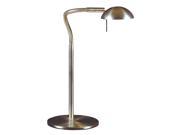 Kenroy Home Basis Desk Lamp Brushed Steel Finish 20971BS